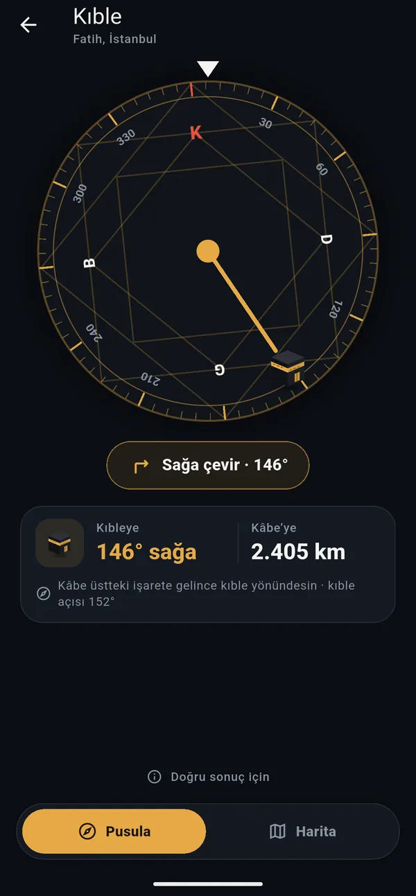 Kıble pusulası